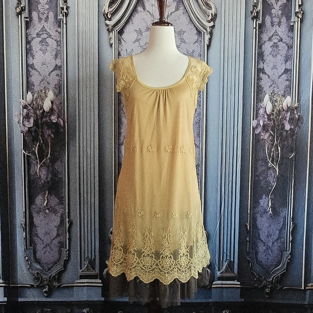 A'reve Tulle Midi Dress - Picture 1 of 7